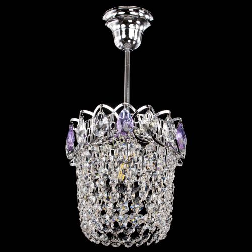 Люстра Астра ажур №1 фиолетовая в Химках Гусь Хрустальный