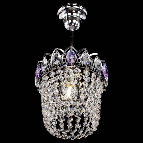 Люстра Астра ажур №1 фиолетовая в Химках Гусь Хрустальный