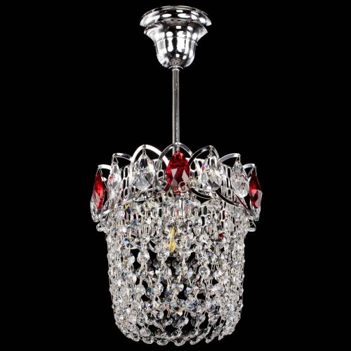 Люстра Астра ажур №1 красная в Химках Гусь Хрустальный