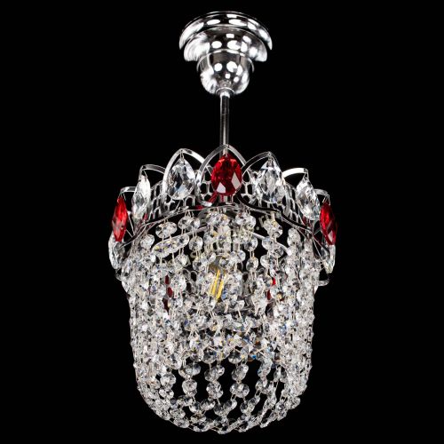 Люстра Астра ажур №1 красная в Химках Гусь Хрустальный