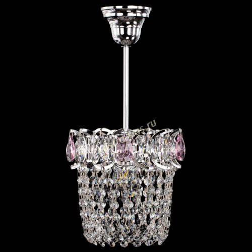 Люстра Астра ажур №1 розовая в Химках Гусь Хрустальный