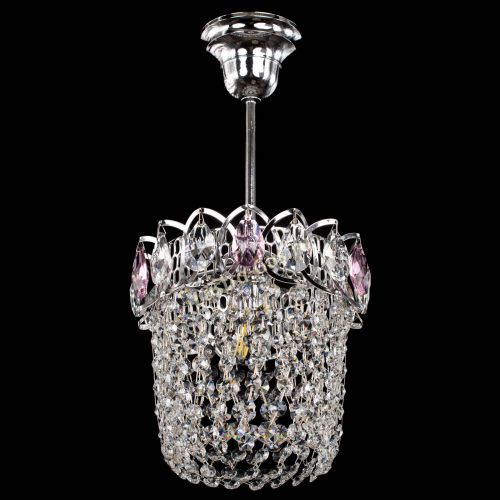 Люстра Астра ажур №1 розовая в Химках Гусь Хрустальный