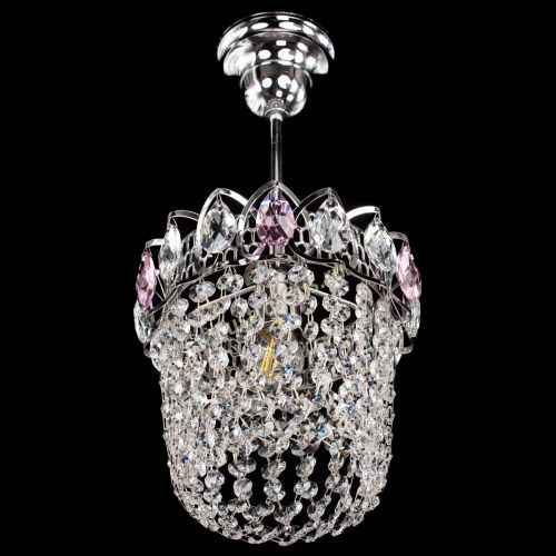 Люстра Астра ажур №1 розовая в Химках Гусь Хрустальный