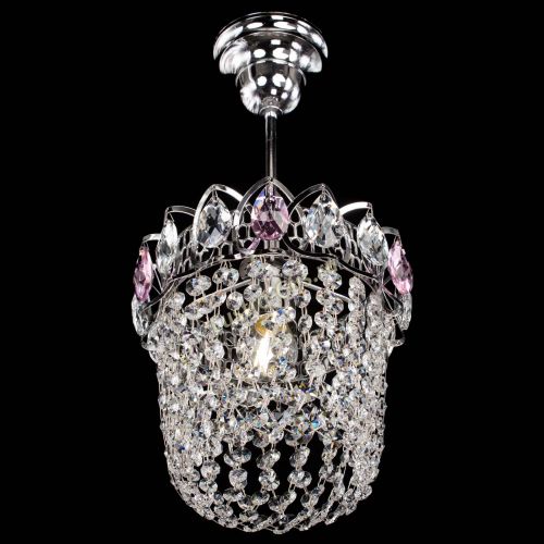 Люстра Астра ажур №1 розовая в Химках Гусь Хрустальный