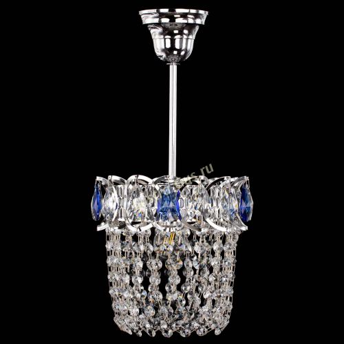 Люстра Астра ажур №1 синяя в Химках Гусь Хрустальный