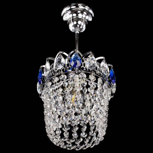 Люстра Астра ажур №1 синяя в Химках Гусь Хрустальный