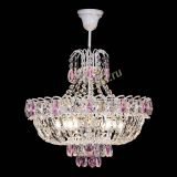 Люстра Астра Белая с подвесом розовая в Химках