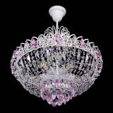 Люстра Астра Белая с подвесом розовая в Химках