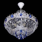 Люстра Астра Белая с подвесом синяя в Химках Люстра Астра Белая с подвесом синяя в Химках