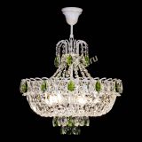 Люстра Астра Белая с подвесом зеленая в Химках Люстра Астра Белая с подвесом зеленая в Химках