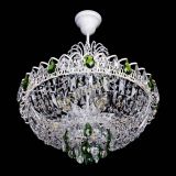 Люстра Астра Белая с подвесом зеленая в Химках Люстра Астра Белая с подвесом зеленая в Химках