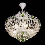 Люстра Астра Белая с подвесом зеленая в Химках Люстра Астра Белая с подвесом зеленая в Химках
