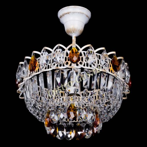 Люстра Астра Бутон №1 Чайная - белая с подвесом в Химках Гусь Хрустальный