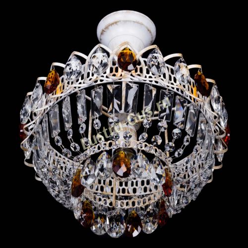 Люстра Астра Бутон №1 Чайная - белая с подвесом в Химках Гусь Хрустальный