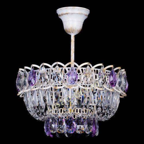 Люстра Астра Бутон №1 Фиолетовая - белая с подвесом в Химках Люстра Астра Бутон №1 Фиолетовая - белая с подвесом в Химках