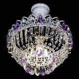 Люстра Астра Бутон №1 Фиолетовая - белая с подвесом в Химках Люстра Астра Бутон №1 Фиолетовая - белая с подвесом в Химках