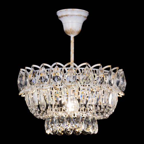 Люстра Астра Бутон №1 белая с подвесом  в Химках Гусь Хрустальный