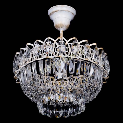 Люстра Астра Бутон №1 белая с подвесом  в Химках Гусь Хрустальный