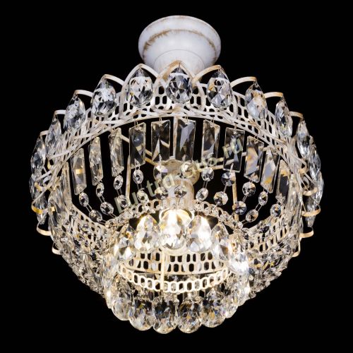 Люстра Астра Бутон №1 белая с подвесом  в Химках Гусь Хрустальный