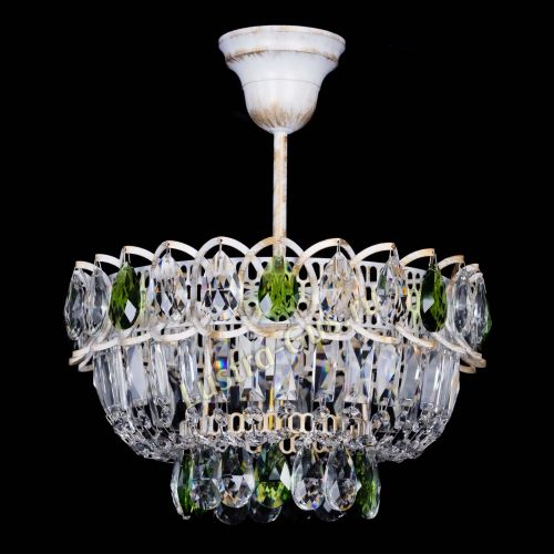 Люстра Астра Бутон №1 Зеленая - белая с подвесом в Химках Люстра Астра Бутон №1 Зеленая - белая с подвесом в Химках
