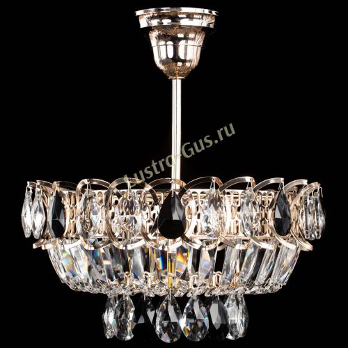 Люстра Астра Бутон №1 с подвесом Черная в Химках Гусь Хрустальный