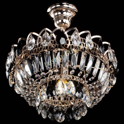 Люстра Астра Бутон №1 с подвесом Черная в Химках Гусь Хрустальный