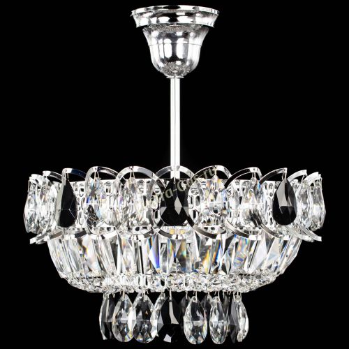 Люстра Астра Бутон №1 с подвесом Черная в Химках Гусь Хрустальный