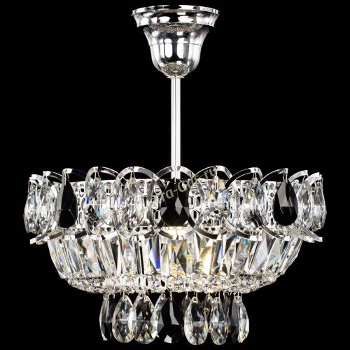 Люстра Астра Бутон №1 с подвесом Черная в Химках Гусь Хрустальный