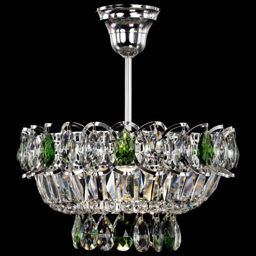 Люстра Астра Бутон №1 с подвесом Зеленая в Химках Гусь Хрустальный