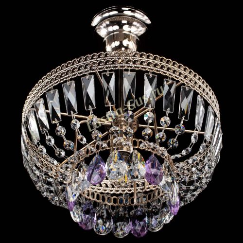 Люстра Астра Флоренция №1 мини фиолетовая в Химках Гусь Хрустальный