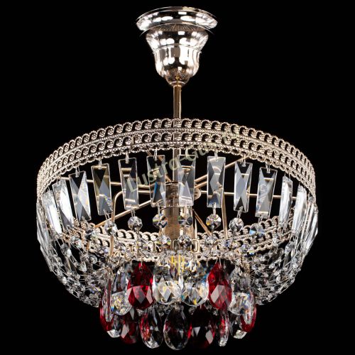 Люстра Астра Флоренция №1 мини красная в Химках Гусь Хрустальный