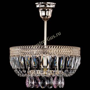 Люстра хрустальная Астра Флоренция №1 мини розовая