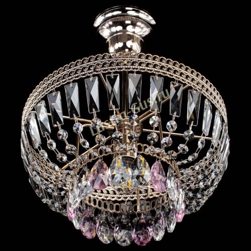 Люстра Астра Флоренция №1 мини розовая в Химках Гусь Хрустальный