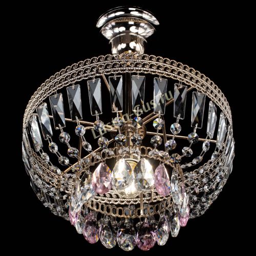 Люстра Астра Флоренция №1 мини розовая в Химках Гусь Хрустальный