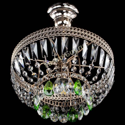 Люстра Астра Флоренция №1 мини зеленая в Химках Гусь Хрустальный