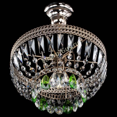 Люстра Астра Флоренция №1 мини зеленая в Химках Гусь Хрустальный