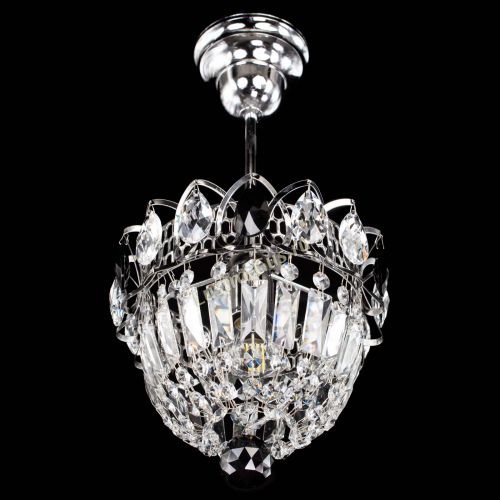 Люстра Астра Купол №1 с подвесом Черная в Химках Гусь Хрустальный