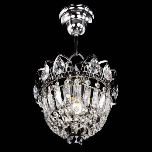 Люстра Астра Купол №1 с подвесом Черная в Химках Гусь Хрустальный