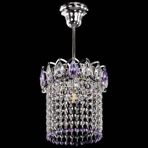 Люстра Астра оптикон №1 фиолетовая в Химках Гусь Хрустальный