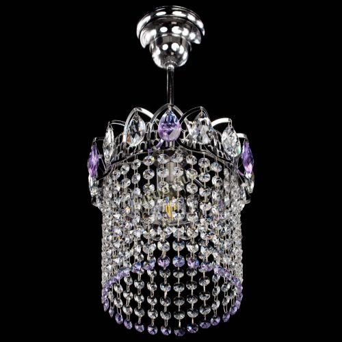 Люстра Астра оптикон №1 фиолетовая в Химках Гусь Хрустальный