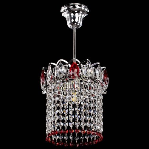Люстра Астра оптикон №1 красная в Химках Гусь Хрустальный