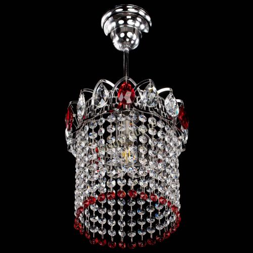 Люстра Астра оптикон №1 красная в Химках Гусь Хрустальный