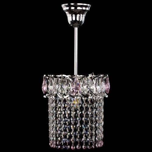 Люстра Астра оптикон №1 розовая в Химках Гусь Хрустальный