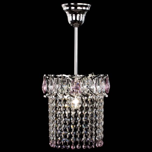 Люстра Астра оптикон №1 розовая в Химках Гусь Хрустальный