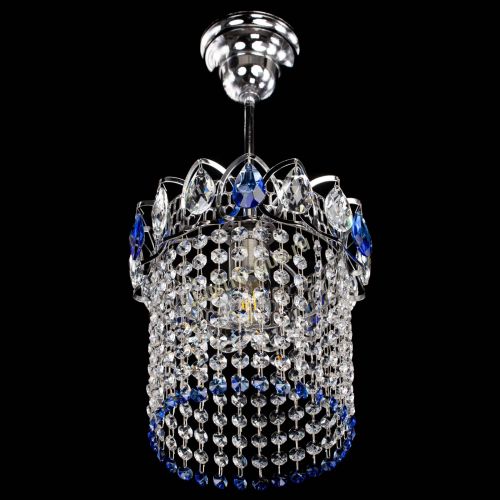Люстра Астра оптикон №1 синяя в Химках Гусь Хрустальный