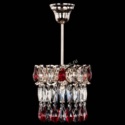 Люстра Астра пластинка №1 красная в Химках Гусь Хрустальный