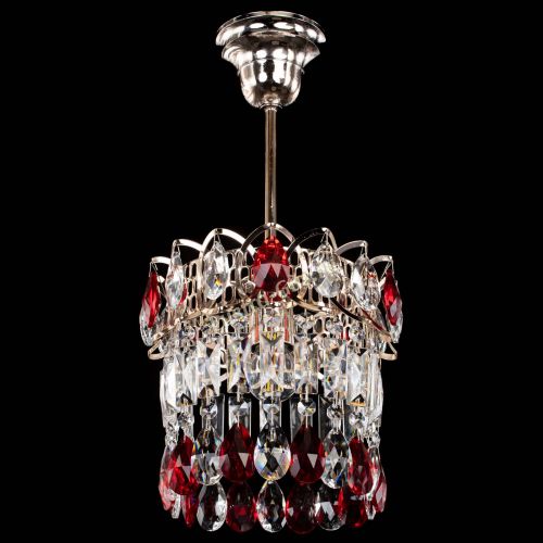 Люстра Астра пластинка №1 красная в Химках Гусь Хрустальный