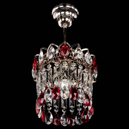 Люстра Астра пластинка №1 красная в Химках Гусь Хрустальный