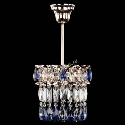 Люстра Астра пластинка №1 синяя в Химках Гусь Хрустальный