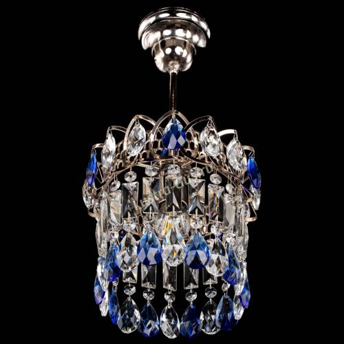 Люстра Астра пластинка №1 синяя в Химках Гусь Хрустальный